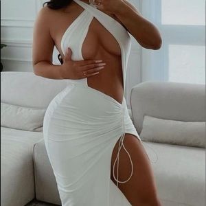 White elegant maxi dress